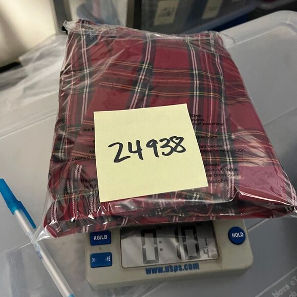 Tommy Hilfiger Skinny Cigarette Pants Plaid Tartan Check Holiday 90s Pull On 10 - Picture 11 of 11